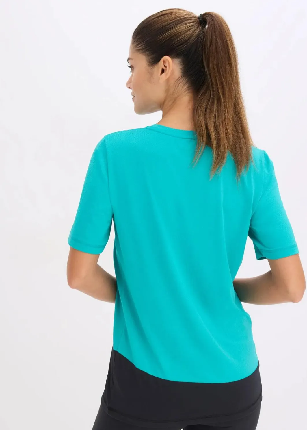 Damen bonprix Bekleidung·Sweat|Nachhaltigere Materialien|Sport-Shirt mit Strukturoptik