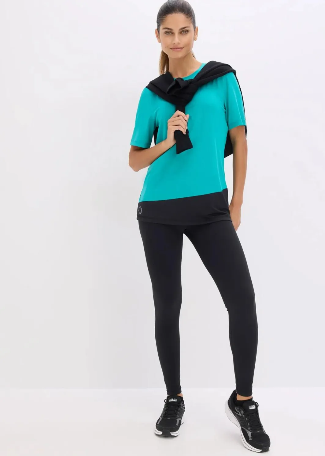 Damen bonprix Bekleidung·Sweat|Nachhaltigere Materialien|Sport-Shirt mit Strukturoptik