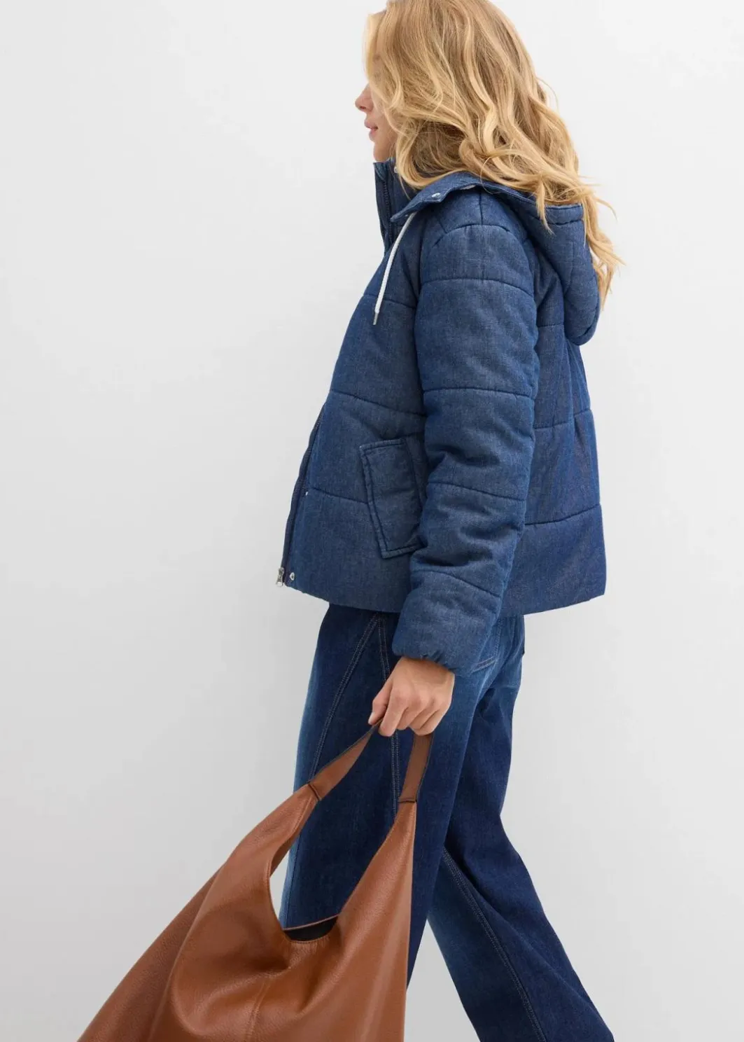 Damen bonprix Jacken & Mäntel|Bekleidung·Hosen|Steppjacke aus Denim
