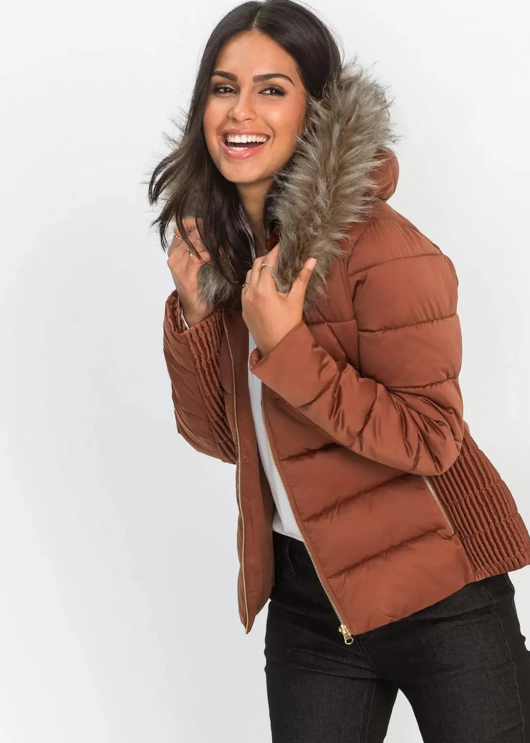 Damen bonprix Jacken & Mäntel|Nachhaltigere Materialien|Steppjacke aus recyceltem Polyester