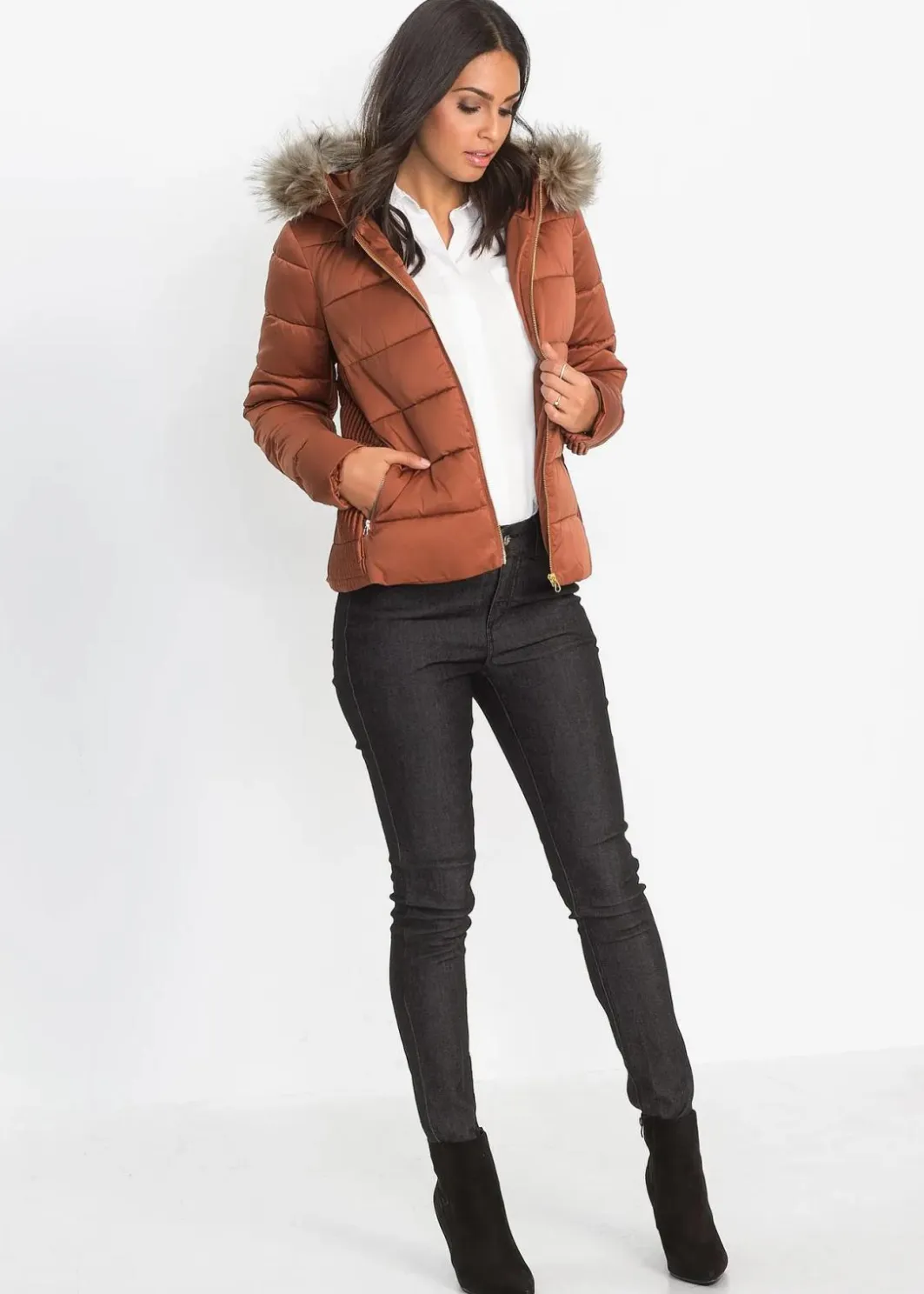 Damen bonprix Jacken & Mäntel|Nachhaltigere Materialien|Steppjacke aus recyceltem Polyester