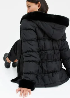 Steppjacke mit Fellimitat Damen Bekleidung·Hosen|Jacken & Mäntel
