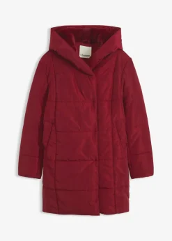 Damen bonprix Jacken & Mäntel|Nachhaltigere Materialien|Steppjacke mit Fellimitatbesatz