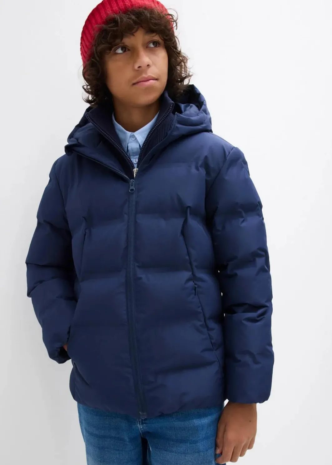Kinder bonprix Jungen 9-16 Jahre·Bademode|Jungen 9-16 Jahre·Jacken & Outdoor|Steppjacke mit Kapuze