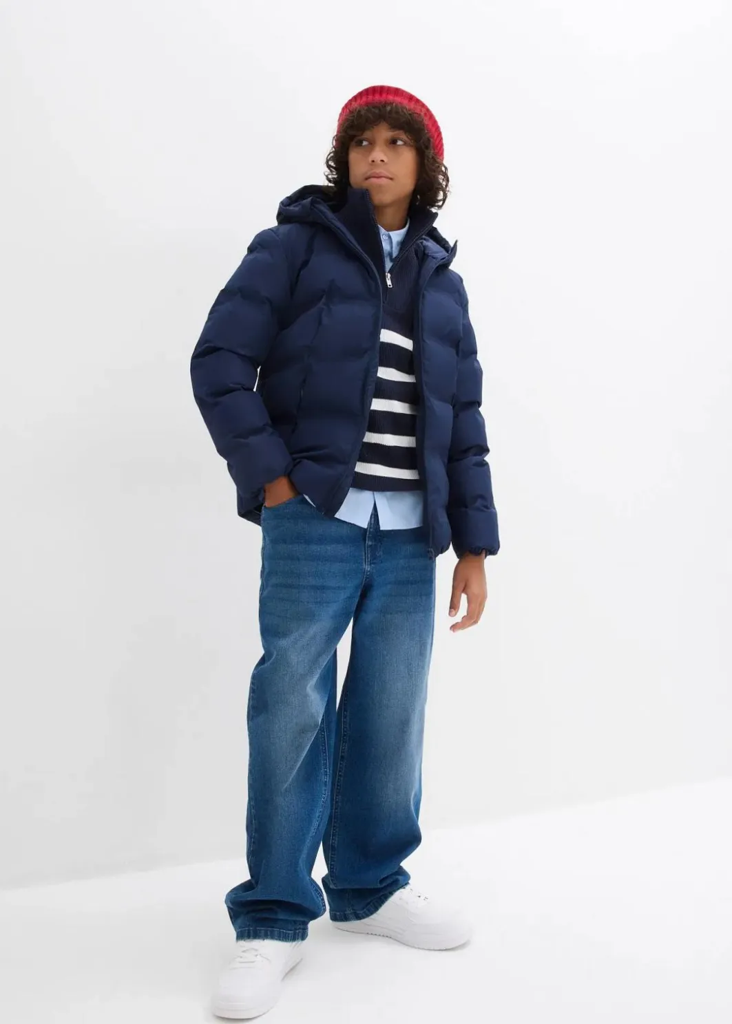 Kinder bonprix Jungen 9-16 Jahre·Bademode|Jungen 9-16 Jahre·Jacken & Outdoor|Steppjacke mit Kapuze