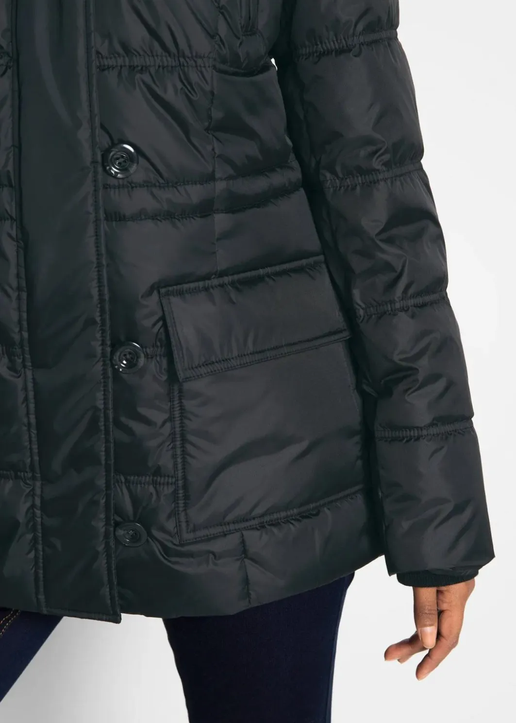 Damen bonprix Bekleidung·Hosen|Jacken & Mäntel|Steppjacke mit Kapuze