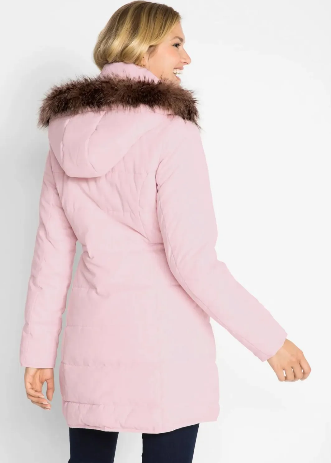 Damen bonprix Jacken & Mäntel|Bekleidung·Hosen|Steppjacke mit Kapuze, gefüttert