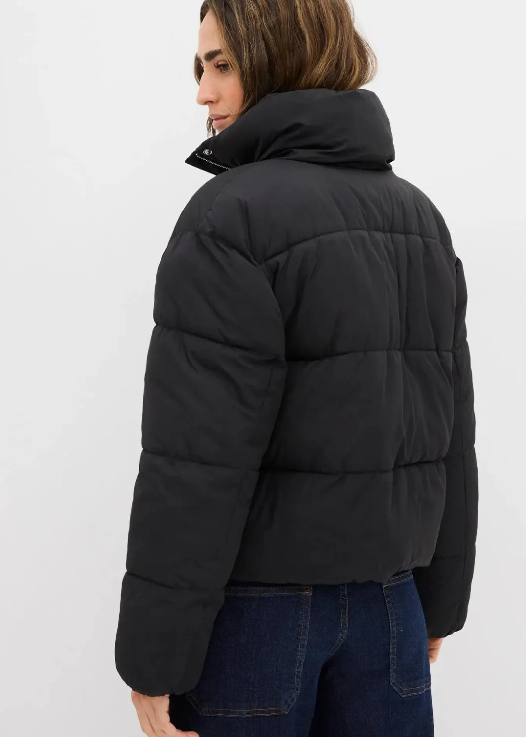 Damen bonprix Nachhaltigere Materialien|Jacken & Mäntel|Steppjacke mit Stehkragen