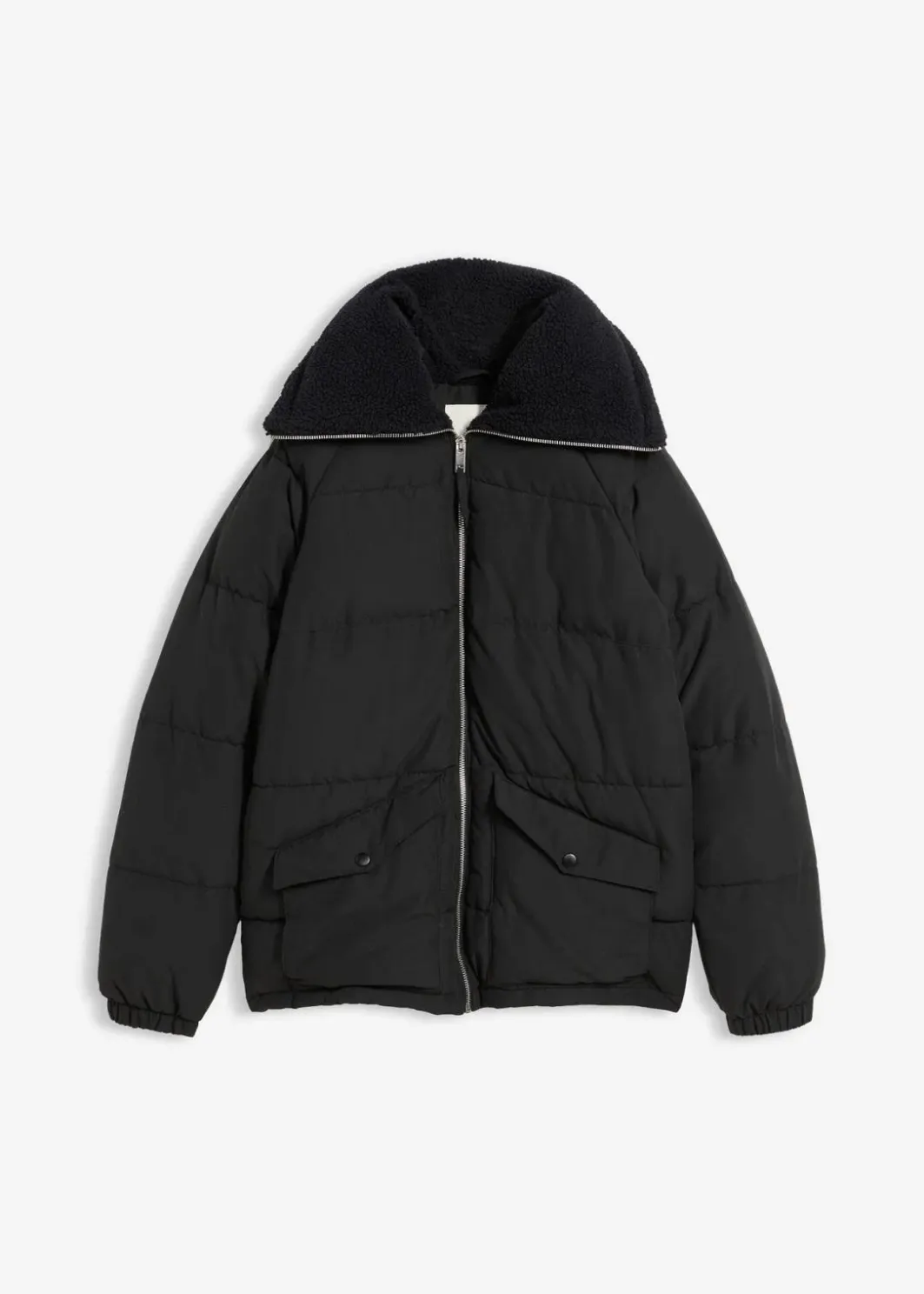 Damen bonprix Bekleidung·Hosen|Jacken & Mäntel|Steppjacke mit Teddykragen