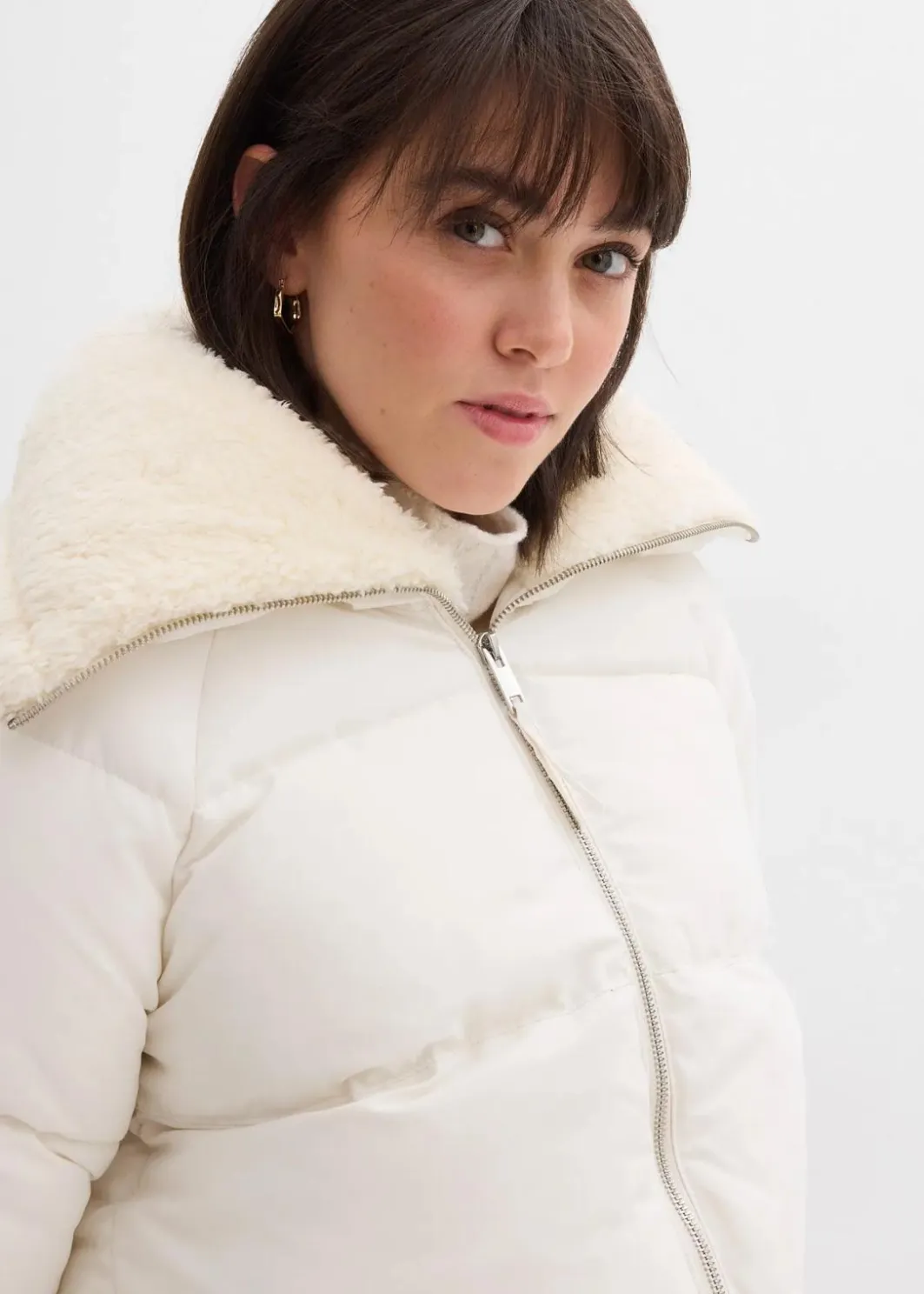 Hot Steppjacke mit Teddykragen Damen Jacken & Mäntel|Bekleidung·Hosen