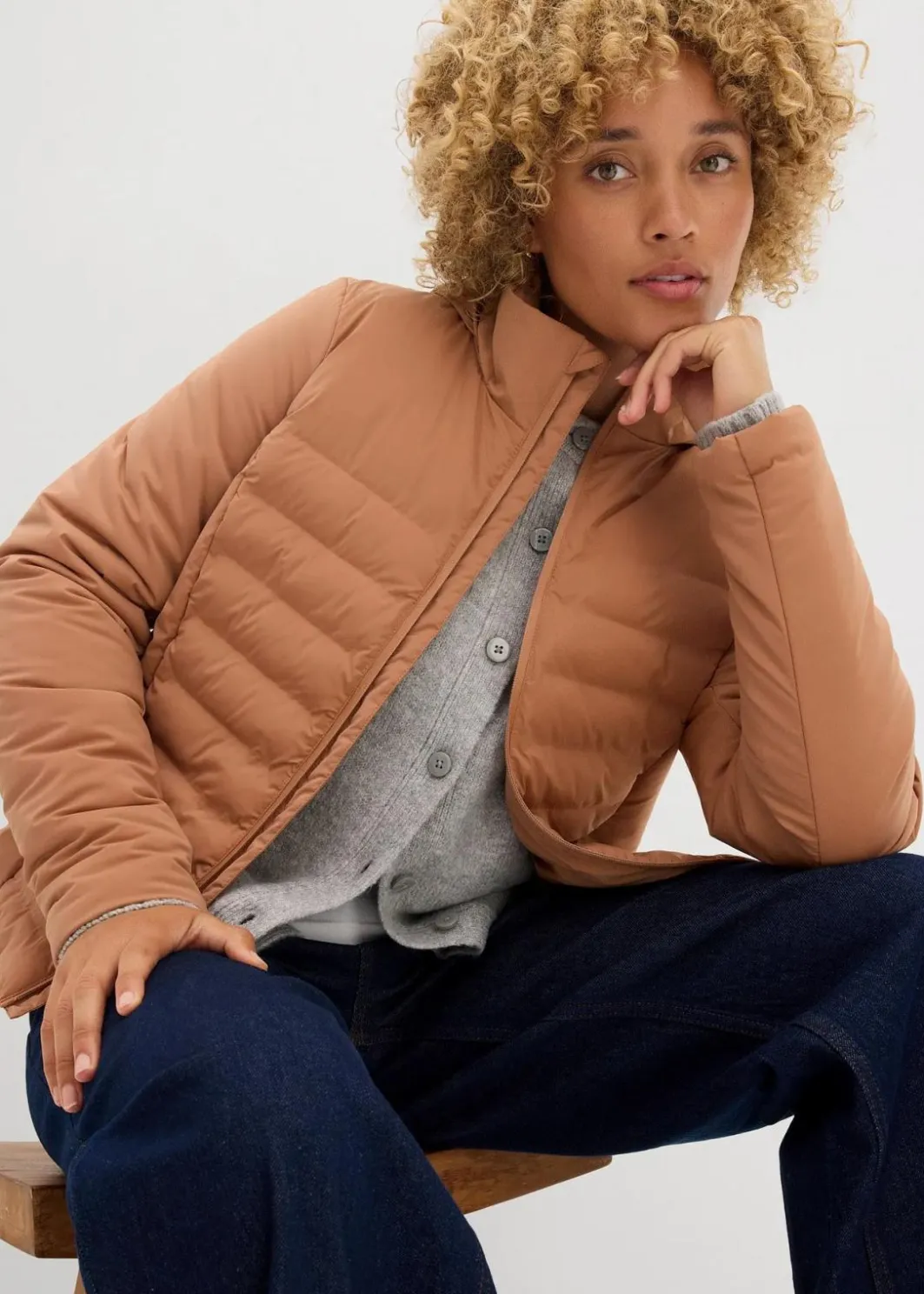 Damen bonprix Bekleidung·Hosen|Jacken & Mäntel|Steppjacke, ultra leichtes Daunenimitat