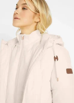 Damen bonprix Jacken & Mäntel|Bekleidung·Hosen|Steppmantel, 2-in-1 Optik