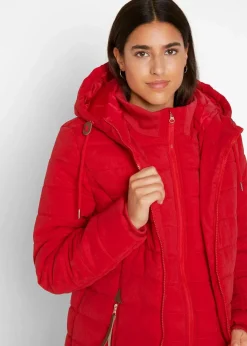 Damen bonprix Bekleidung·Hosen|Jacken & Mäntel|Steppmantel, 2-in-1 Optik