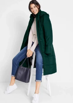 Damen bonprix Bekleidung·Hosen|Jacken & Mäntel|Steppmantel mit abnehmbarer Kapuze