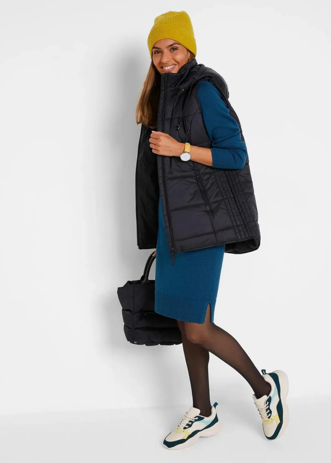 Best Steppweste mit abnehmbarer Kapuze Damen Jacken & Mäntel|Bekleidung·Hosen