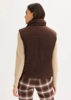 Damen bonprix Bekleidung·Hosen|Jacken & Mäntel|Steppweste mit leichtem Glanz