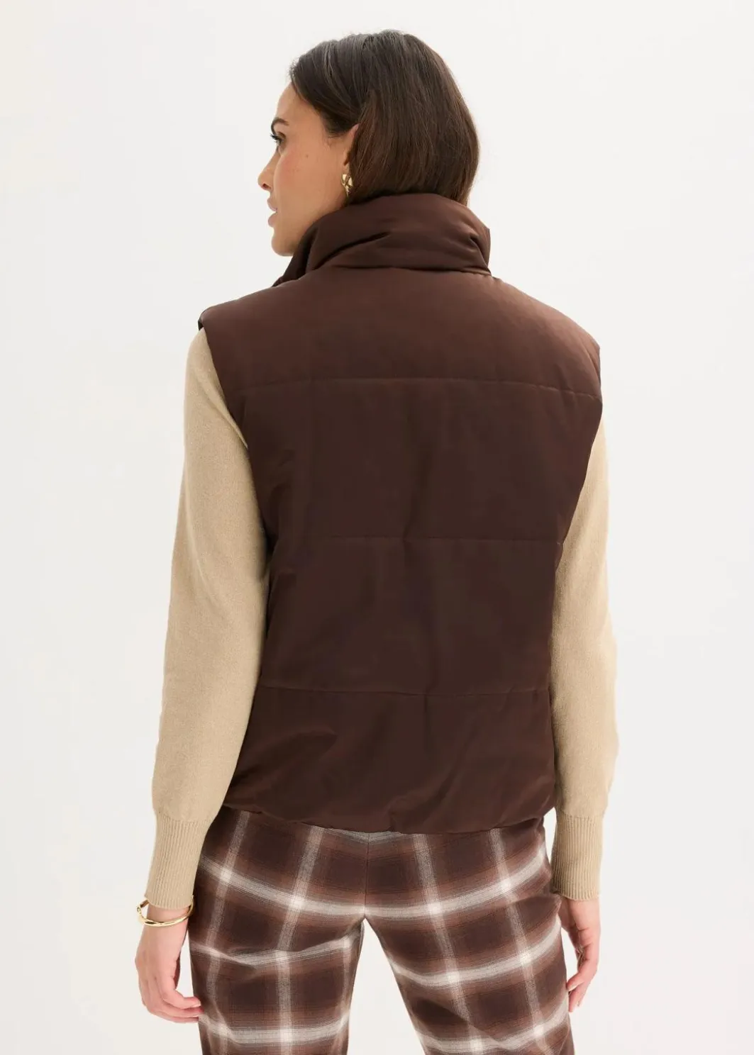 Damen bonprix Bekleidung·Hosen|Jacken & Mäntel|Steppweste mit leichtem Glanz