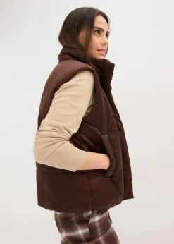 Damen bonprix Bekleidung·Hosen|Jacken & Mäntel|Steppweste mit leichtem Glanz
