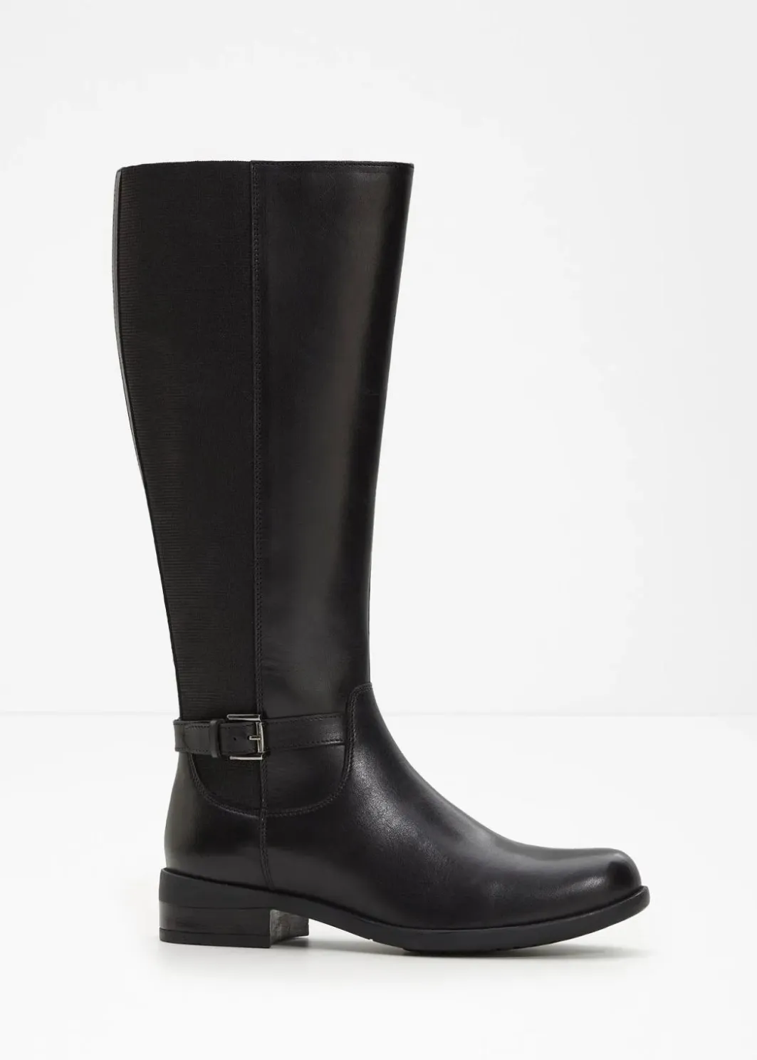 New Stiefel aus Leder Damen Stiefel|Schuhe & Accessoires In Spezialgrößen·Elastischer Schaft