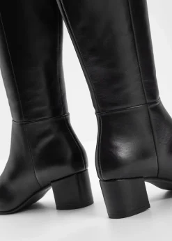 Damen bonprix Stiefel|Nachhaltigere Materialien|Stiefel aus Leder