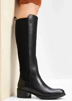 New Stiefel aus Leder Damen Gefütterte Winterschuhe|Stiefel