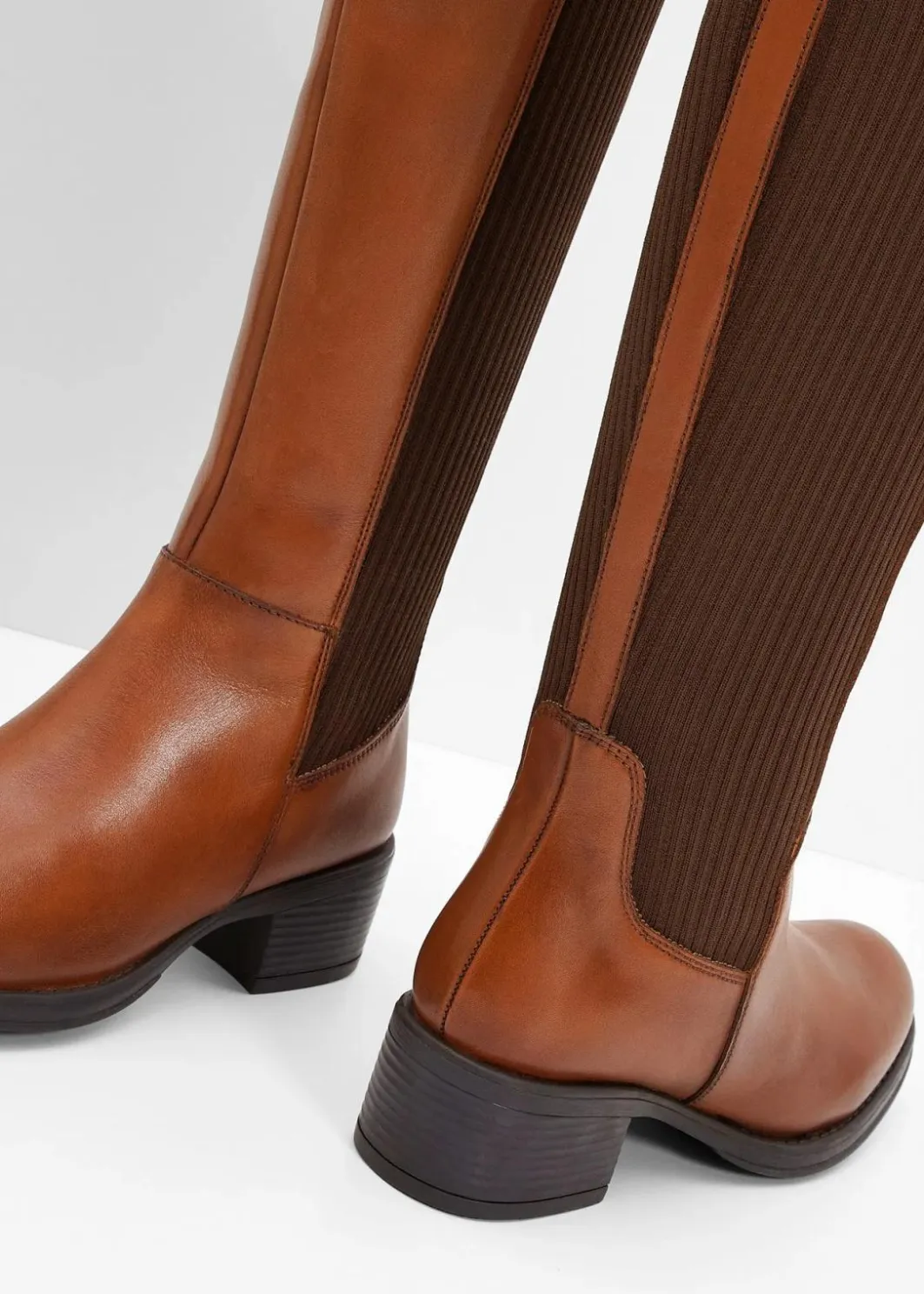 Damen bonprix Gefütterte Winterschuhe|Stiefel|Stiefel aus Leder