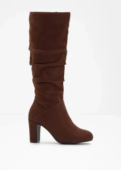 Damen bonprix Stiefel|Stiefel mit Raffung