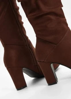 Damen bonprix Stiefel|Stiefel mit Raffung