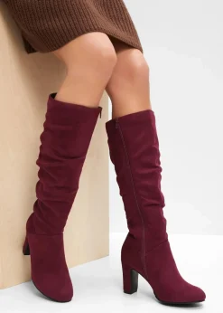 Online Stiefel mit Raffung Damen Stiefel