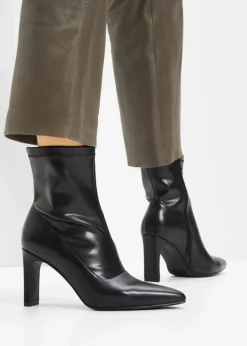 Damen bonprix Stiefeletten|Schuhe & Accessoires In Spezialgrößen·Elastischer Schaft|Stiefeletten mit hohem Absatz