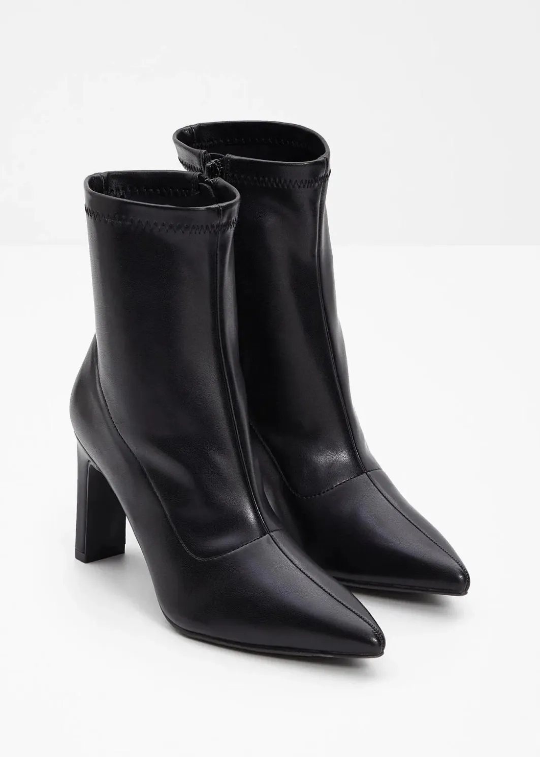 Damen bonprix Stiefeletten|Schuhe & Accessoires In Spezialgrößen·Elastischer Schaft|Stiefeletten mit hohem Absatz
