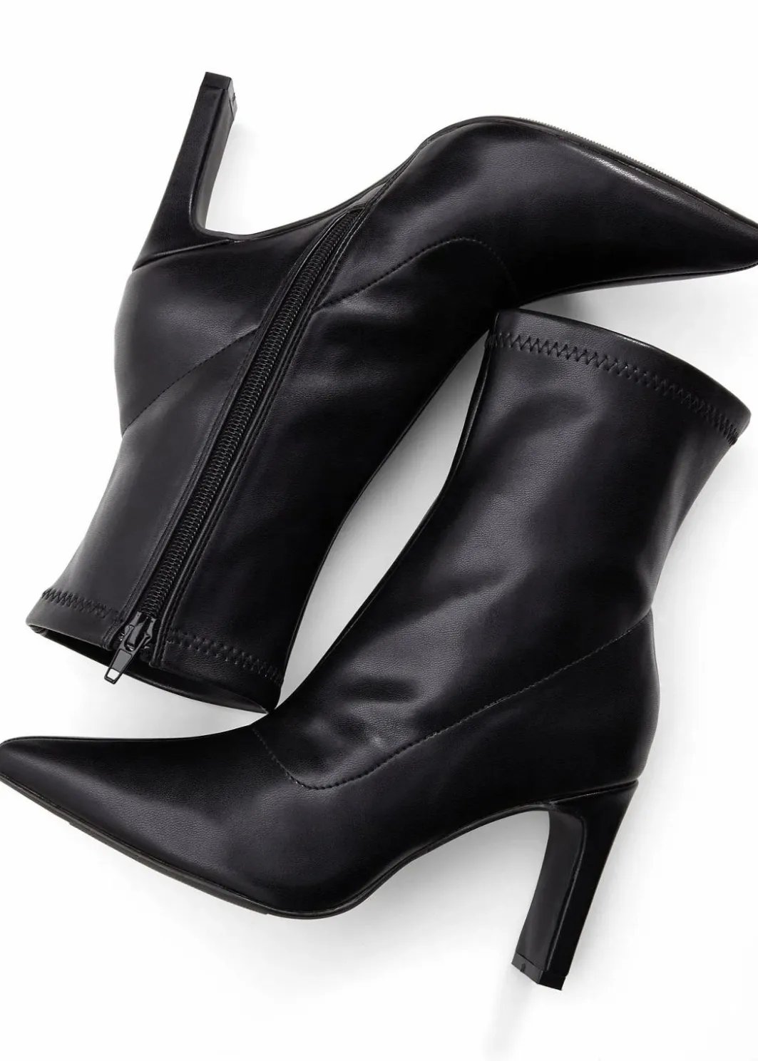 Damen bonprix Stiefeletten|Schuhe & Accessoires In Spezialgrößen·Elastischer Schaft|Stiefeletten mit hohem Absatz