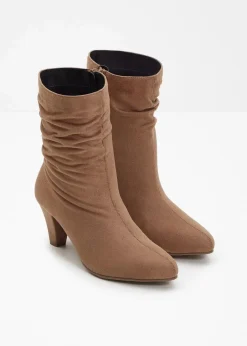 Damen bonprix Stiefeletten|Stiefeletten mit Raffung