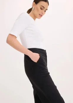 Outlet 3/4-Stifthose mit Schlitz Damen Hosen