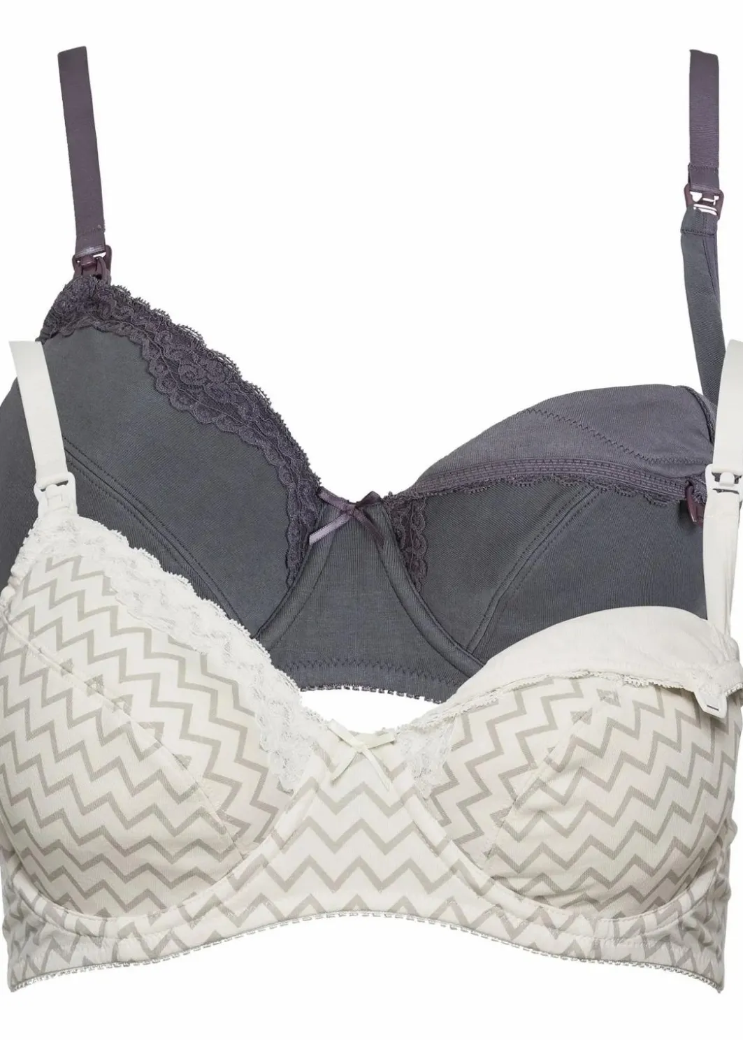 Damen bonprix Wäsche·Still- & Umstandswäsche|Wäsche·Baumwollunterwäsche|Still BH mit Bügel mit Bio-Baumwolle (2er Pack)