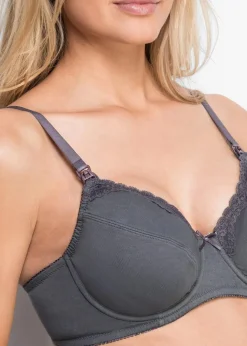 Damen bonprix Wäsche·Still- & Umstandswäsche|Wäsche·Baumwollunterwäsche|Still BH mit Bügel mit Bio-Baumwolle (2er Pack)