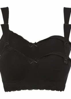 Best Still-BH ohne Bügel mit Bio-Baumwolle (2er Pack) Damen Wäsche·Baumwollunterwäsche|Wäsche·Große Cups D-H
