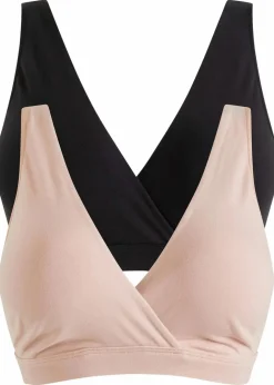 Discount Still-BH ohne Bügel mit Bio-Baumwolle (2er Pack) Damen Wäsche·Still- & Umstandswäsche|Wäsche·Baumwollunterwäsche