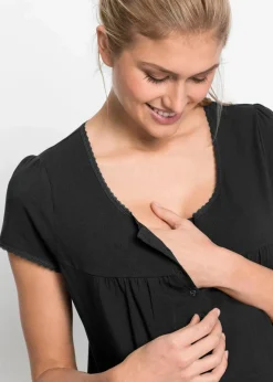 Discount Still-Nachthemd mit Bio-Baumwolle Damen Umstandsmode|Nachhaltigere Materialien