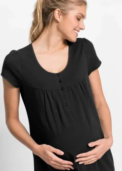Discount Still-Nachthemd mit Bio-Baumwolle Damen Umstandsmode|Nachhaltigere Materialien