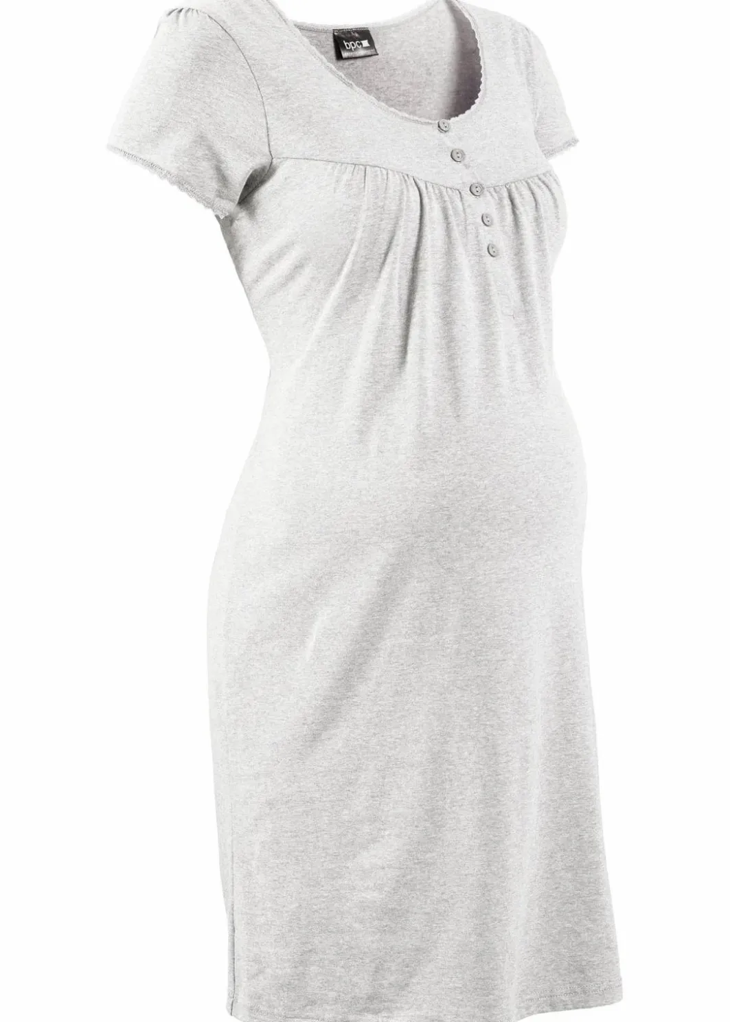 Damen bonprix Umstandsmode|Nachhaltigere Materialien|Still-Nachthemd mit Bio-Baumwolle