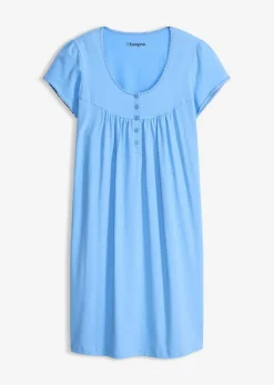 Damen bonprix Wäsche·Basics|Wäsche·Still- & Umstandswäsche|Still-Nachthemd mit Bio-Baumwolle