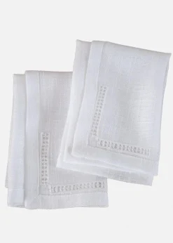 Sale Stoffservietten mit Lochstickerei (2er Pack) Geschirr & Servieren|Weihnachtsdeko & -Textilien·Tischdekoration