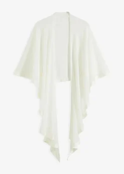 Clearance Stola mit feinem Satindetail Damen Ponchos|Schuhe & Accessoires In Spezialgrößen·Tücher & Ponchos