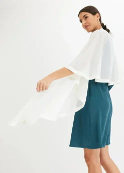 Clearance Stola mit feinem Satindetail Damen Ponchos|Schuhe & Accessoires In Spezialgrößen·Tücher & Ponchos