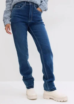 Damen bonprix Bekleidung·Shirts & Tops|Jeans|Straight Jeans High Waist, Thermo