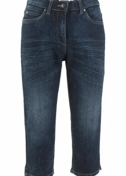 Damen bonprix Bekleidung·Shirts & Tops|Jeans|Straight Jeans, Mid Waist, Stretch