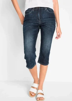 Damen bonprix Bekleidung·Shirts & Tops|Jeans|Straight Jeans, Mid Waist, Stretch