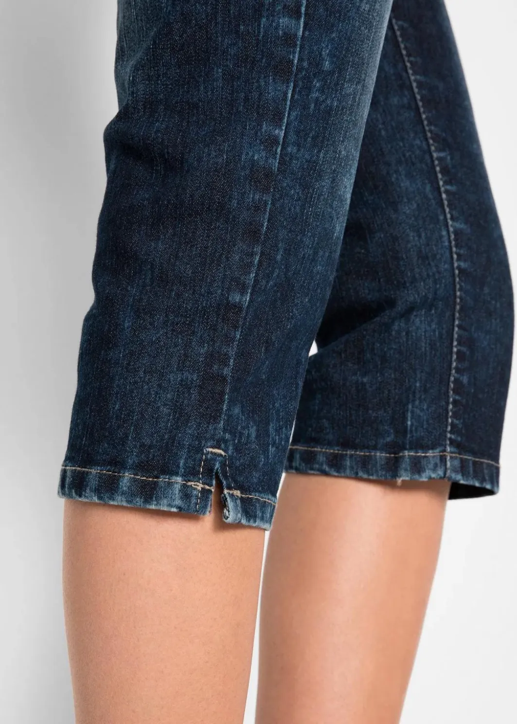 Damen bonprix Bekleidung·Shirts & Tops|Jeans|Straight Jeans, Mid Waist, Stretch