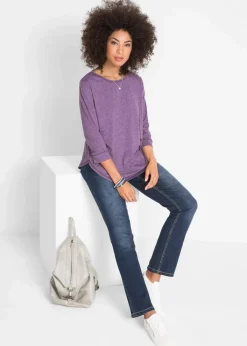 Damen bonprix Bekleidung·Shirts & Tops|Jeans|Straight Jeans Mid Waist, Stretch